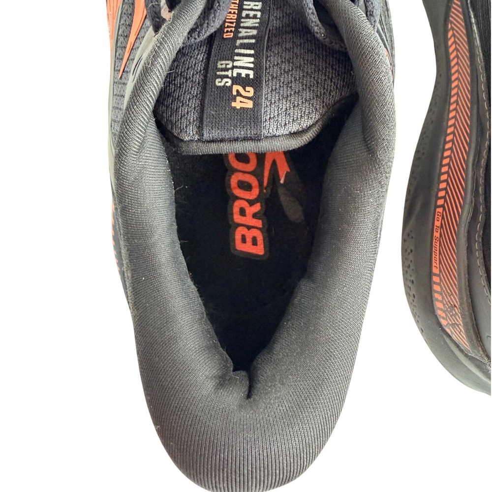 Brooks Adrenaline GTS 24 Running Shoes Womens 8.5M Black Coral DNA Athletic - Picture 12 of 13